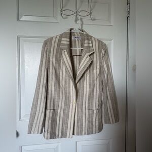 Jones New York Striped Blazer